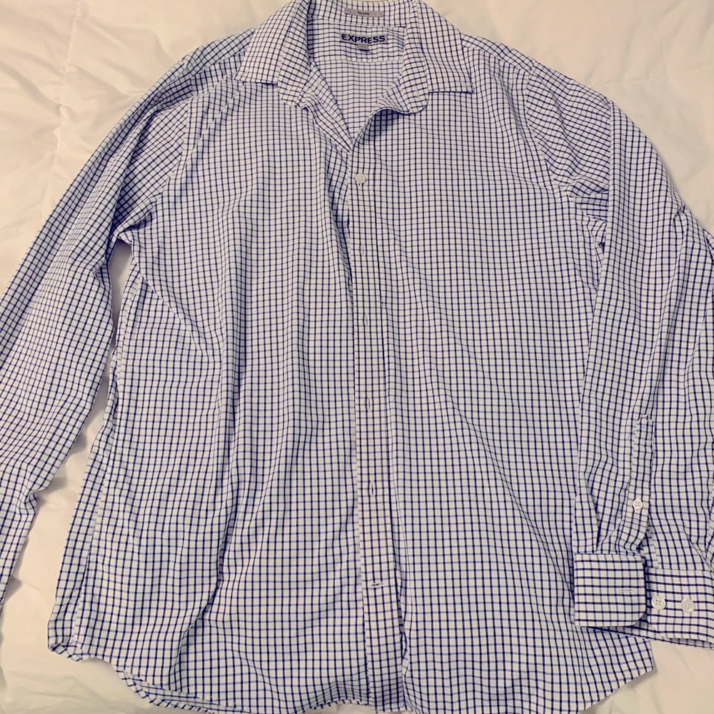 Express men’s long sleeve button up